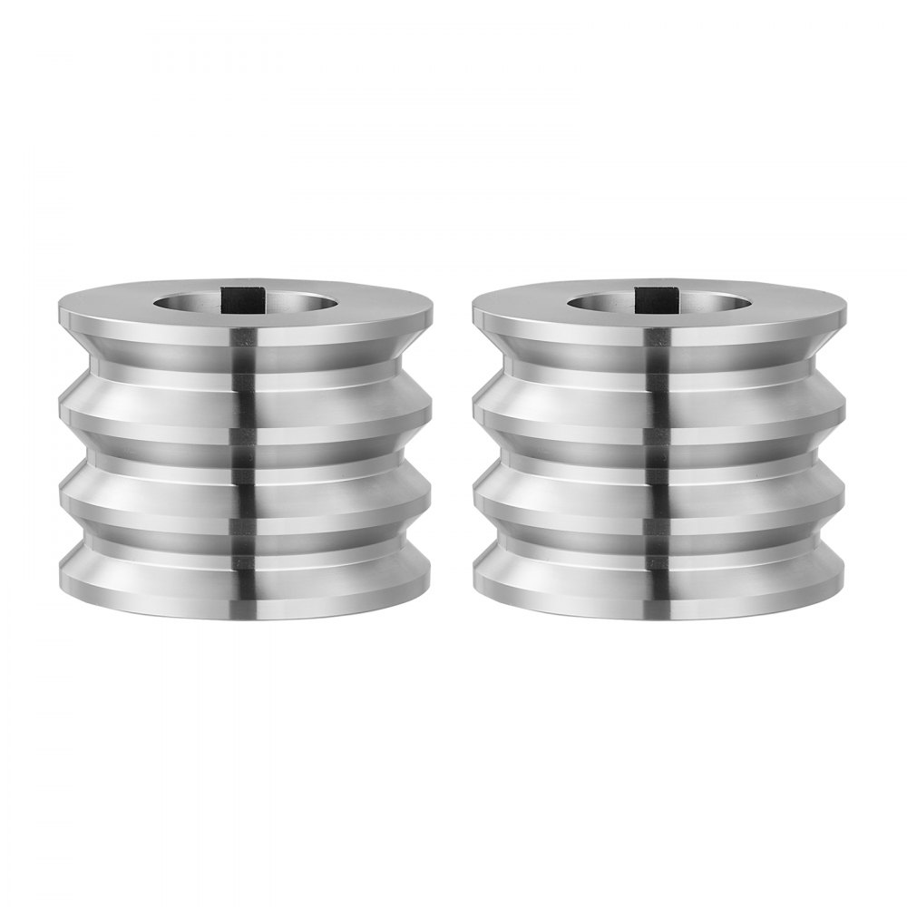 VEVOR Replacement Roller for Rolling Mill 3 Sizes Grooves 2 Square Rollers, Jewelry DIY Tool Accessory Parts, Premium Alloy Steel, Easy Installation, for Pressing Ductile Metals, Gold, Silver, Brass