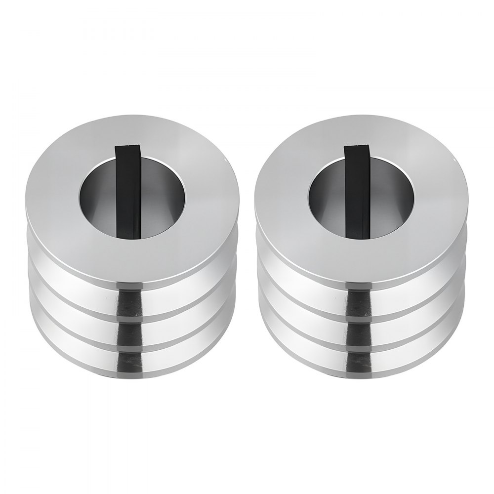 VEVOR Replacement Roller for Rolling Mill 3 Sizes Grooves 2 Square Rollers, Jewelry DIY Tool Accessory Parts, Premium Alloy Steel, Easy Installation, for Pressing Ductile Metals, Gold, Silver, Brass