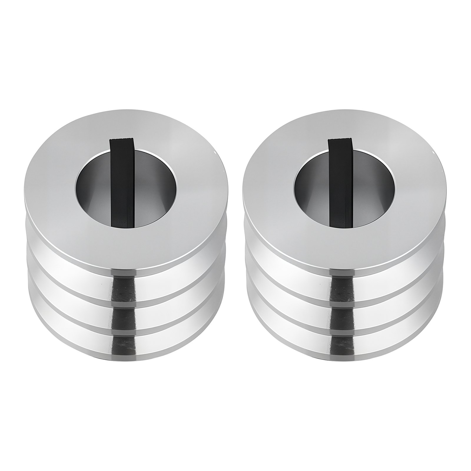 VEVOR Replacement Roller for Rolling Mill 3 Sizes Grooves 2 Square Rollers, Jewelry DIY Tool Accessory Parts, Premium Alloy Steel, Easy Installation, for Pressing Ductile Metals, Gold, Silver, Brass