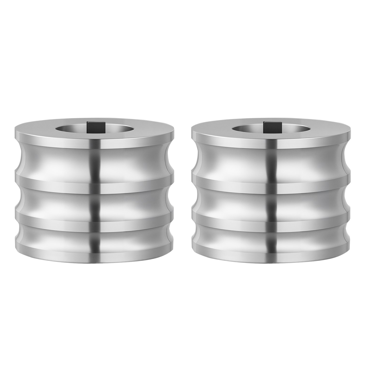 VEVOR Replacement Roller for Rolling Mill 3 Sizes Grooves 2 Domed Rollers, Jewelry DIY Tool Accessory Parts, Premium Alloy Steel, Easy Installation, for Pressing Ductile Metals, Gold, Silver, Brass