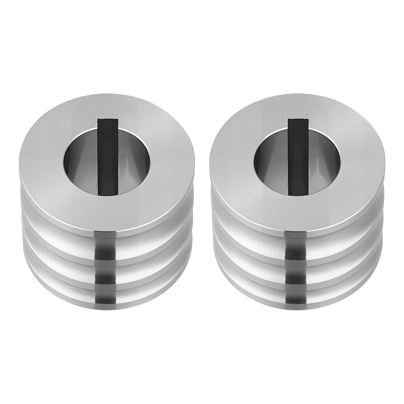 VEVOR Replacement Roller for Rolling Mill 3 Sizes Grooves 2 Domed Rollers, Jewelry DIY Tool Accessory Parts, Premium Alloy Steel, Easy Installation, for Pressing Ductile Metals, Gold, Silver, Brass