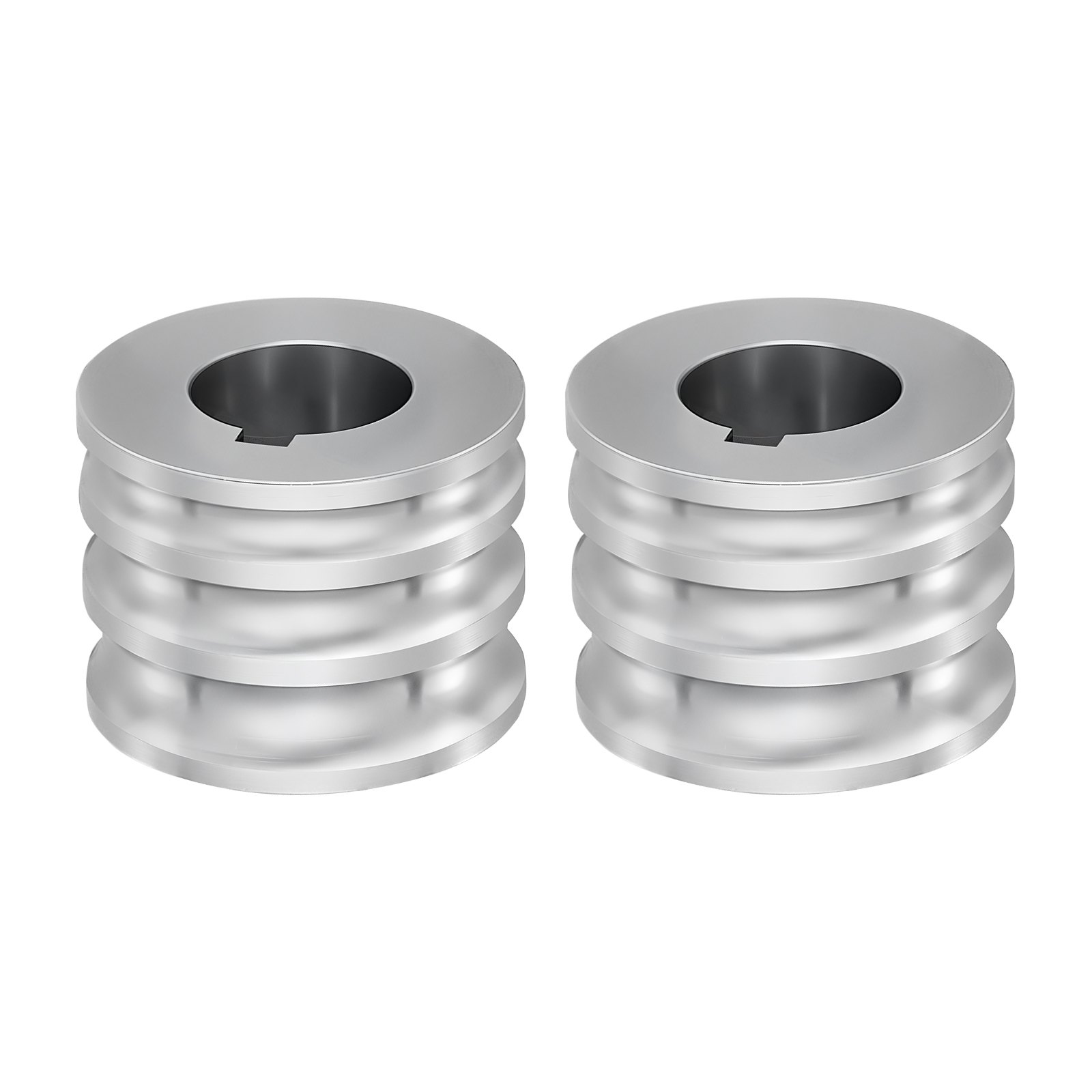VEVOR Replacement Roller for Rolling Mill 3 Sizes Grooves 2 Domed Rollers, Jewelry DIY Tool Accessory Parts, Premium Alloy Steel, Easy Installation, for Pressing Ductile Metals, Gold, Silver, Brass