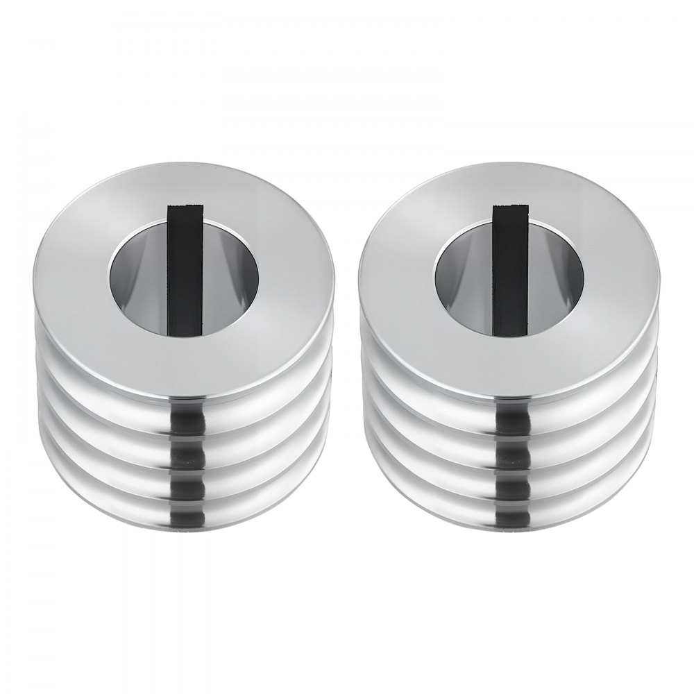 VEVOR Replacement Roller for Rolling Mill 4 Sizes Grooves 2 Round Rollers, Jewelry DIY Tool Accessory Parts, Premium Alloy Steel, Easy Installation, for Pressing Ductile Metals, Gold, Silver, Brass