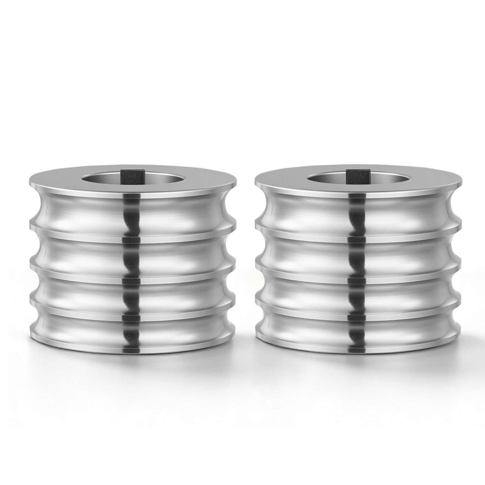VEVOR Replacement Roller for Rolling Mill 4 Sizes Grooves 2 Round Rollers, Jewelry DIY Tool Accessory Parts, Premium Alloy Steel, Easy Installation, for Pressing Ductile Metals, Gold, Silver, Brass