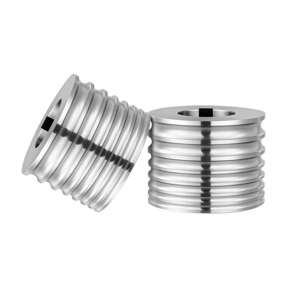 VEVOR Replacement Roller for Rolling Mill 7 Sizes Grooves 2 Round Rollers, Jewelry DIY Tool Accessory Parts, Premium Alloy Steel, Easy Installation, for Pressing Ductile Metals, Gold, Silver, Brass