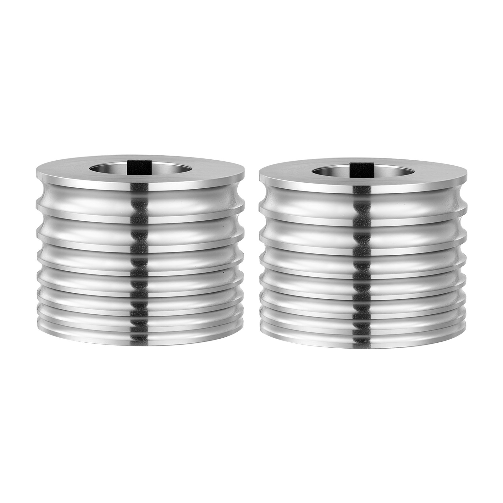 VEVOR Replacement Roller for Rolling Mill 7 Sizes Grooves 2 Round Rollers, Jewelry DIY Tool Accessory Parts, Premium Alloy Steel, Easy Installation, for Pressing Ductile Metals, Gold, Silver, Brass