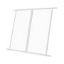 VEVOR RV Screen Door Protector, 660.4 x 609.6 mm Door Grille, Easy to Install and Disassemble, Reinforced Breathable Protective Mesh, Aluminum Alloy Camper RV Entry Protector for Pet Protection, White