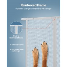 RV Screen Door Protector 24 x 26 in Door Grille Easy to Install and Disassemble