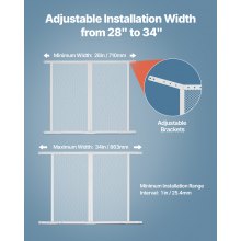 RV Screen Door Protector 24 x 26 in Door Grille Easy to Install and Disassemble