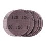 VEVOR 5-inch Mesh Abrasive Sanding Discs 50PCS, Grit 80/120/180/240/320 Assorted Anti-Clogging Ceramic Mesh Sandpapers, Hook-and-Loop Sanding Discs for Metal Wood Plaster, Car Body, Paint Removal