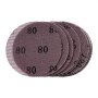 VEVOR 5-inch Mesh Abrasive Sanding Discs 50PCS, Grit 80/120/180/240/320 Assorted Anti-Clogging Ceramic Mesh Sandpapers, Hook-and-Loop Sanding Discs for Metal Wood Plaster, Car Body, Paint Removal