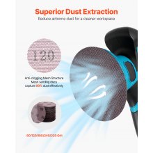 VEVOR 5-inch Mesh Abrasive Sanding Discs 50PCS Grit 80 120 80 240 320 Sandpapers