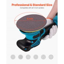 VEVOR 5-inch Mesh Abrasive Sanding Discs 50PCS Grit 80 120 80 240 320 Sandpapers