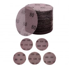 VEVOR 5-inch Mesh Abrasive Sanding Discs 50PCS Grit 80 120 80 240 320 Sandpapers