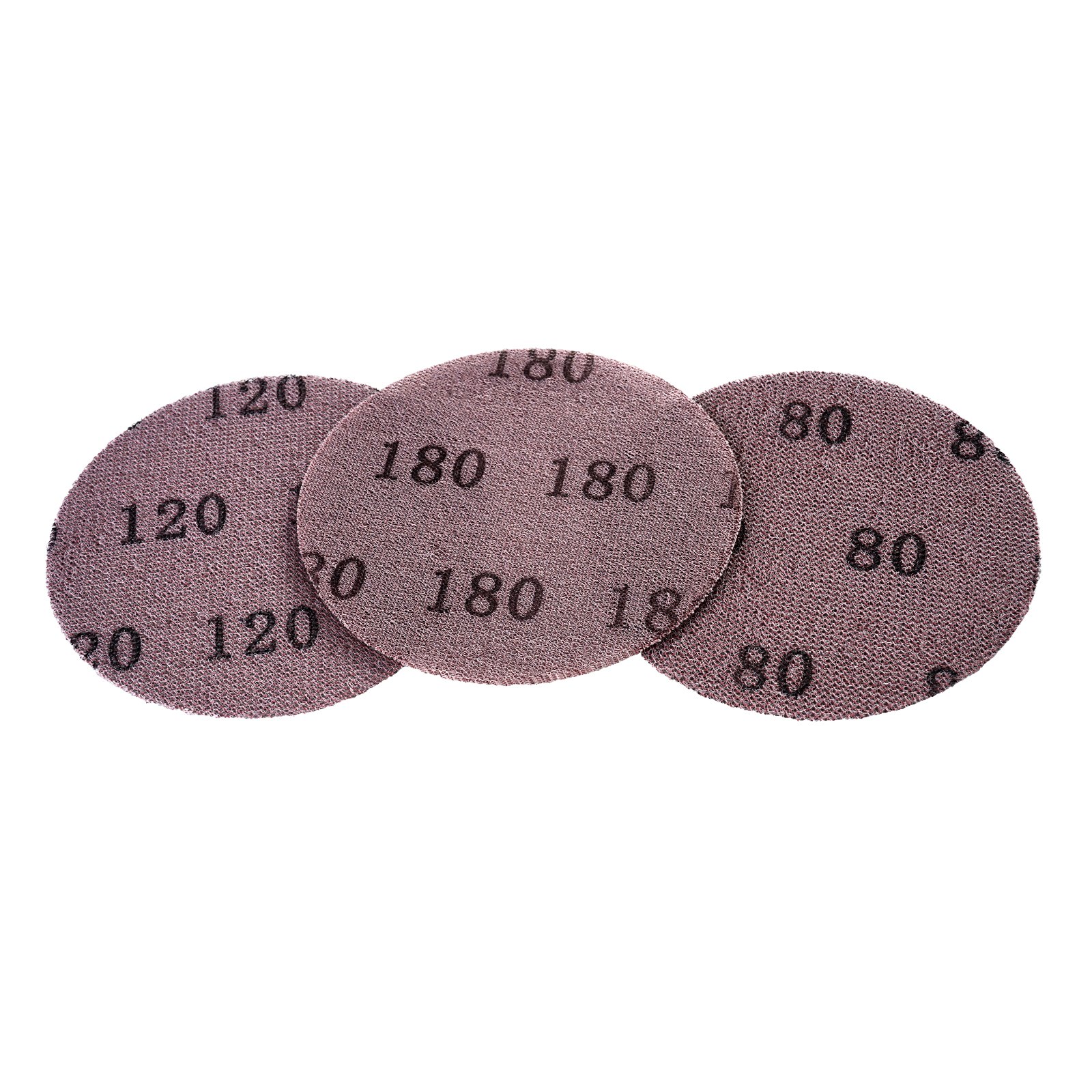 VEVOR 5-inch Mesh Abrasive Sanding Discs 50PCS, Grit 80/120/180/240/320 Assorted Anti-Clogging Ceramic Mesh Sandpapers, Hook-and-Loop Sanding Discs for Metal Wood Plaster, Car Body, Paint Removal