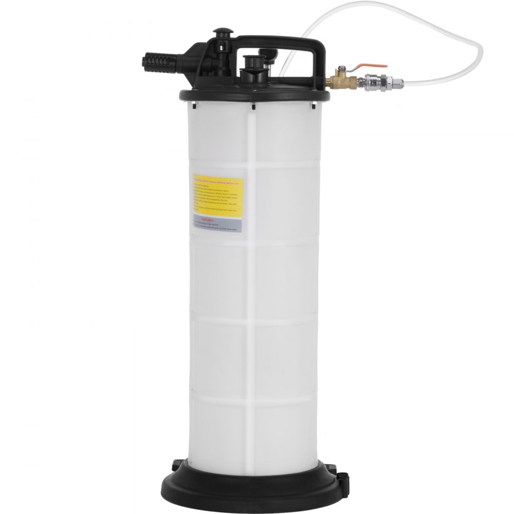 VEVOR Pneumatic Fluid Extractor 9.0 Liter Oil Extractor Pump, Air Operated Oil Coolant Brake, Pneumatic/Manual Oil Extractor Marine, Easy-to-use for Automobile Fluids Vacuum Evacuation