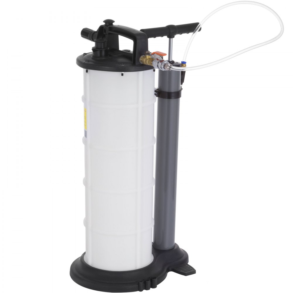 VEVOR Pneumatic Fluid Extractor 9.0 Liter Oil Extractor Pump, Air Operated Oil Coolant Brake, Pneumatic/Manual Oil Extractor Marine, Easy-to-use for Automobile Fluids Vacuum Evacuation