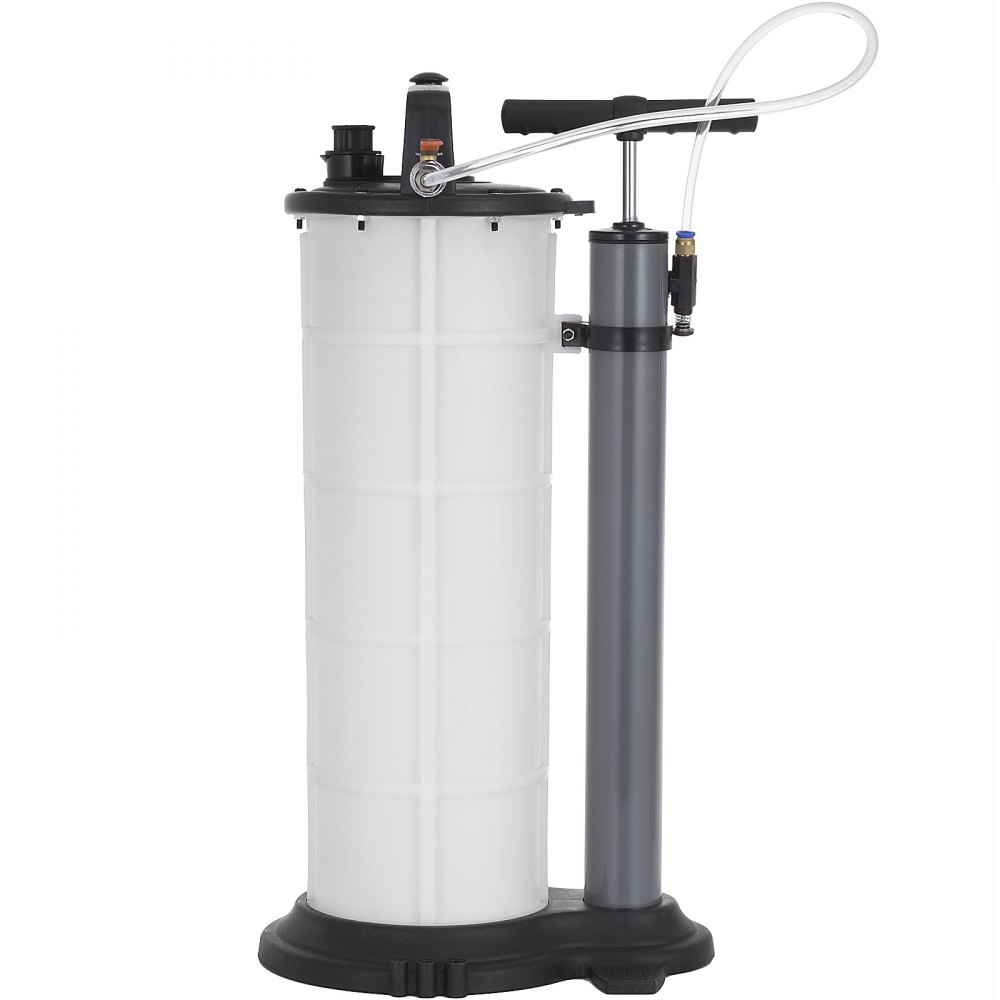 VEVOR Pneumatic Fluid Extractor 9.0 Liter Oil Extractor Pump, Air Operated Oil Coolant Brake, Pneumatic/Manual Oil Extractor Marine, Easy-to-use for Automobile Fluids Vacuum Evacuation