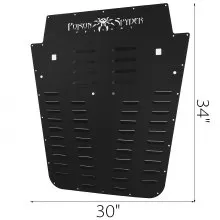 VEVOR Aluminum Poison Spyder Vented Hood Louver for 2007-2018 Jeep Wrangler JK