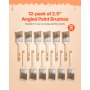 Paint Brush 12 Piece Angle Paint Brush with Wood Handle Interior & Exterior Use