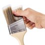 VEVOR Paint Brushes, 12 Piece Angle Paint Brush, Treated Wood Handle, Paint Brush Set for All Latex and Oil Paints & Stains, Wood Stain Brushes for Cabinets, Walls, Fences, Interior & Exterior Use