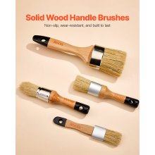 Chalk Wax Paint Brush 4 Piece Furniture Paint Brushes for Painting & Waxing