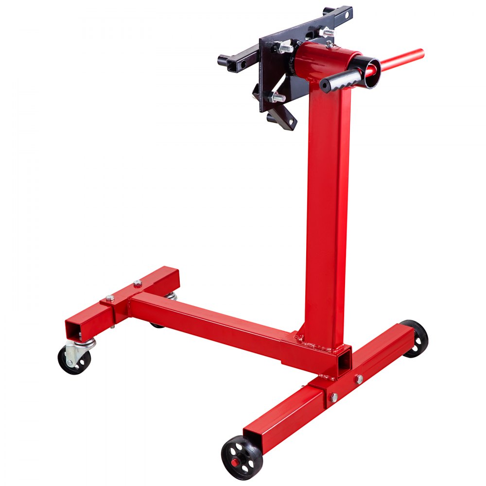 VEVOR Engine Stand 1000LBS Capacity Motor Stand Engine Hoist Rotating Automotive Tools in Heavy Duty Steel with 4 Iron Caster Wheels Maintenance Equipment for Auto Car Truck Jack