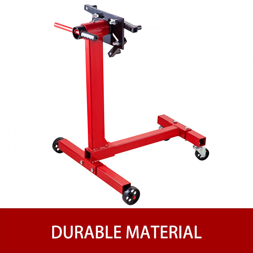 VEVOR Engine Stand 1000LBS Capacity Motor Stand Engine Hoist Rotating Automotive Tools in Heavy Duty Steel with 4 Iron Caster Wheels Maintenance Equipment for Auto Car Truck Jack