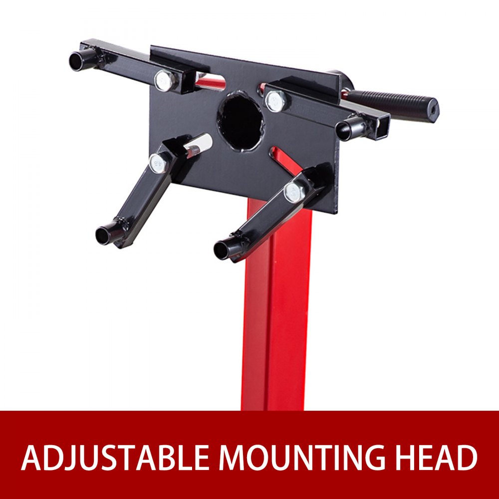 VEVOR Engine Stand 1000LBS Capacity Motor Stand Engine Hoist Rotating Automotive Tools in Heavy Duty Steel with 4 Iron Caster Wheels Maintenance Equipment for Auto Car Truck Jack
