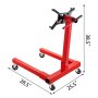 VEVOR Engine Stand 1250LBS Capacity Motor Stand Engine Hoist Rotating Automotive Tools in Heavy Duty Steel with 4 Iron Caster Wheels Maintenance Equipment for Auto Car Truck Jack