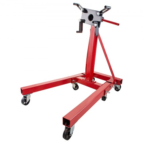 VEVOR Engine Stand 2000LBS Capacity Motor Stand Engine Hoist Rotating Automotive Tools in Heavy Duty Steel with 6 Iron Caster Wheels Maintenance Equipment for Auto Car Truck Jack