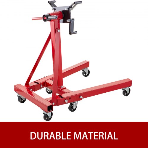 VEVOR Engine Stand 2000LBS Capacity Motor Stand Engine Hoist Rotating Automotive Tools in Heavy Duty Steel with 6 Iron Caster Wheels Maintenance Equipment for Auto Car Truck Jack