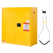 29 Gal Flammable Storage Cabinet with Adjustable Shelf for Flammable Liquids
