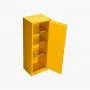 VEVOR Flammable Cabinet, 23.2 x 18.1 x 65.0 inch, 23 Gallon Flammable Storage Cabinet with Adjustable Shelf, Cold-Rolled and Galvanized Steel Fire Cabinets, for Commercial Industrial Home Use, Yellow