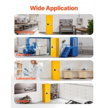 23 Gal Flammable Storage Cabinet with Adjustable Shelf for Flammable Liquids