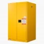 VEVOR Flammable Cabinet, 37.9 x 34.0 x 65.0 Inch, 65 Gallon Flammable Storage Cabinet with Adjustable Shelf, Cold-Rolled and Galvanized Steel Fire Cabinets, for Commercial Industrial Home Use, Yellow