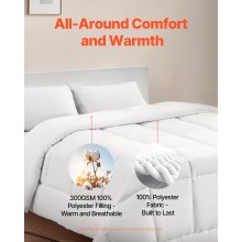 Comforter Duvet Insert 102 x 90 in King Size Down Alternative Comforter 4 Tabs