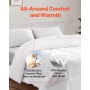 Comforter Duvet Insert 88 x 88 in Queen Size Down Alternative Comforter 4 Tabs