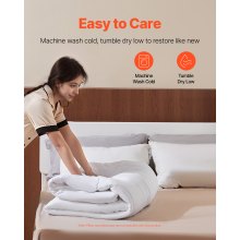 Comforter Duvet Insert 88 x 88 in Queen Size Down Alternative Comforter 4 Tabs