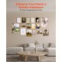 Framed Wall Art Prints Vintage Art Decor 16 PCS for Living Room & Bedroom