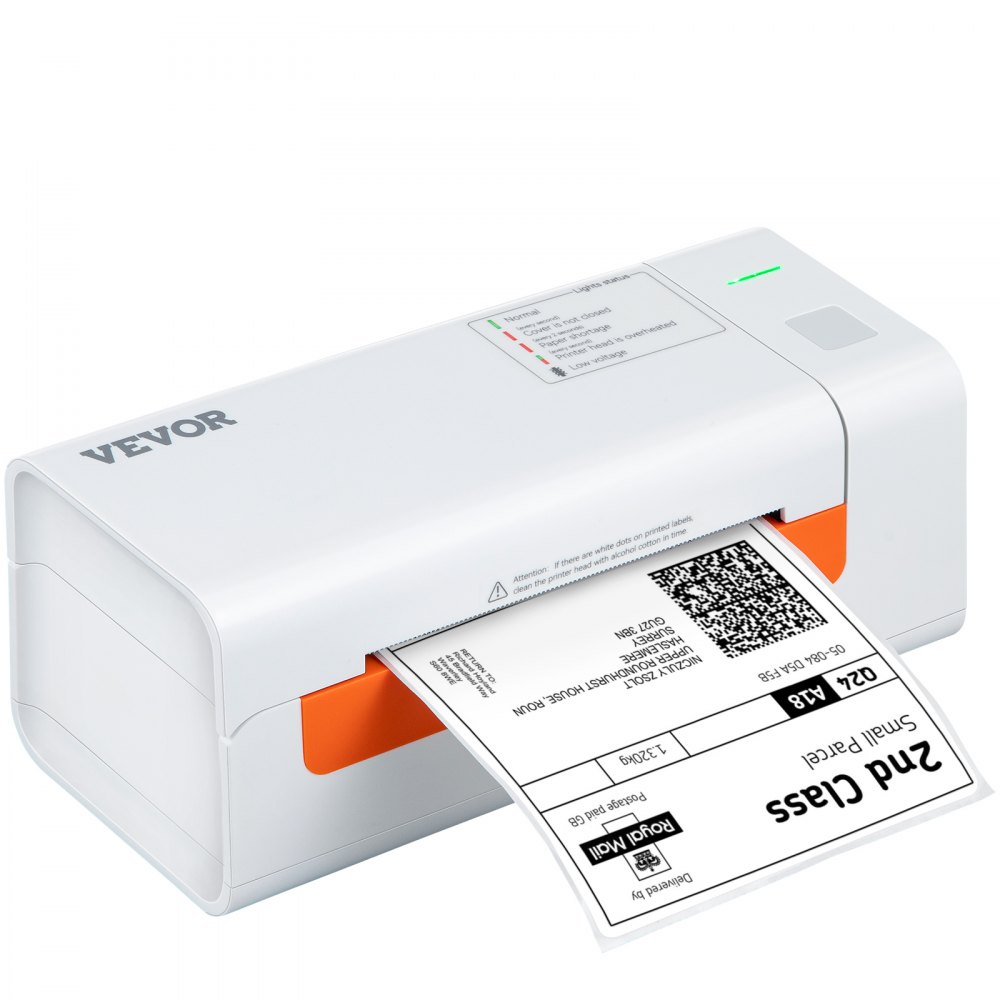 VEVOR Thermal Label Printer, Shipping Label Printer for 4\" x 6\" Shipping Labels, USB Connection & Automatic Label Recognition, Support Windows/MacOS/Linux, Compatible with Amazon, Ebay, Etsy, UPS,et