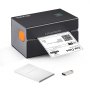 Imprimantă termică de etichete VEVOR, 300 DPI pentru pachete de corespondență 4x6, Bluetooth și recunoaștere automată a etichetelor, suport Windows/MacOS/Linux/Chromebook/Android/IOS, compatibil cu Amazon, eBay, Etsy, etc, negru