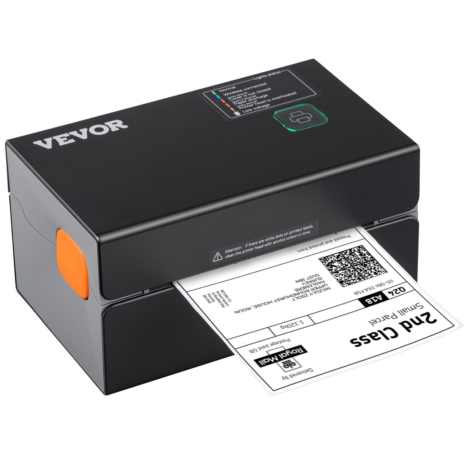 VEVOR HD(300DPI) Thermal Label Printer,  Shipping Label Printer with Auto Label Recognition, Support Windows/ MacOS/ Linux/ Chromebook, Compatible with Amazon, eBay, Shopify, USPS, Etsy, UPS, etc.