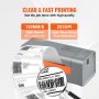 VEVOR Thermal Label Printer, 203DPI 60pcs/min for 4x6 Mailing Packages, USB Connection & Automatic Label Recognition, Support Windows/MacOS/Linux, Compatible with Amazon, eBay, Etsy, UPS,etc, Gray