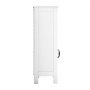 VEVOR Armario de baño de 4 niveles, organizador de almacenamiento de madera con 2 puertas y estante ajustable, mueble de baño moderno, decoración del hogar, armario independiente para cocina, sala de estar o entrada, color blanco