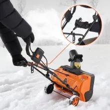 VEVOR 15A 20 in  Electric Corded Snow Blower 25 ft Throw Distance Snow Thrower