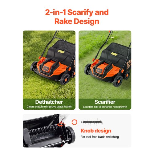 Scarify Thatch Removal Machine SCH RR3 Towed/Push Lawn Scarifier