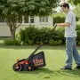 VEVOR 2-in-1 Electric Dethatcher and Scarifier, 13-Inch 13 Amp, Corded Lawn Dethatcher with 13-Gallon Thatch Collection Bag, 5-Position Depth Adjustment, Walk Behind Machine for Garden Yard Grass