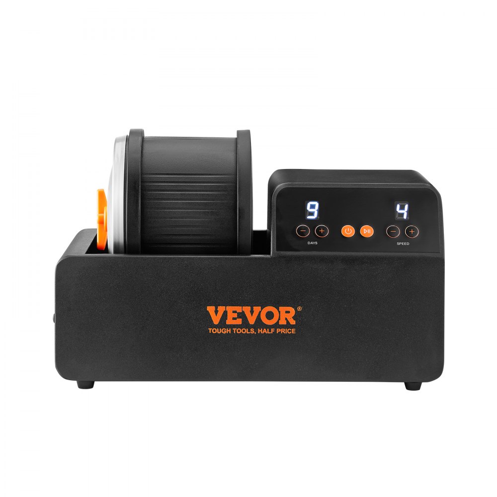VEVOR Direct Drive 1.36 Rock Tumbler Kit, 4-Speed/9-Day Timer,Professional Rock Polisher with Rough Gemstones/Grits/Jewelry Fastenings,Stone Polishing Kit for Family Fun Time,STEM Gift for Adults Kids