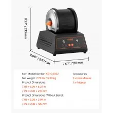 VEVOR Rock Tumbler Kit, 4lbs Rock Polishing Kit, 4 Speed Settings 9-Day Polishing Timer Stone Polishing Kit, Belt-Free Rock Polisher with Adapter & Overload Protection, Rock Polisher for Adults Kids